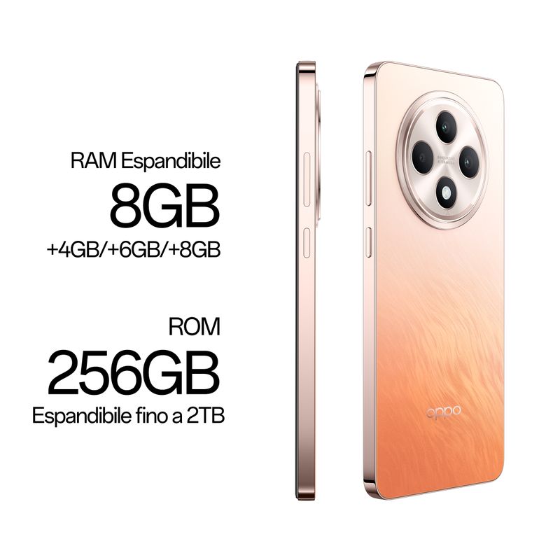 Oppo-Reno12-F-8-256Gb-6.67---Amoled-120Hz-Dual-Sim-Amber-Orange