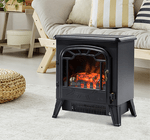 HOMCOM-Camino-Elettrico-da-Terra-con-Effetto-Fiamma-Regolabile--900W-1800W-Nero-36x25.5x41.5cm