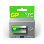 GP-Battery-Batteria-Super-Alcalina-15V-Torcia-D---13A-U2---LR20--Confezione-2-Pezzi-