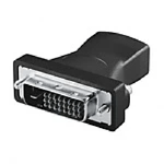 LogiLink HDMI to DVI Adapter HDMI 19-pin female DVI-D (24+1) male Nero