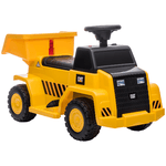 HOMCOM Camion Giocattolo Elettrico con Benna di Scarico, Fari e Suoni, per Bambini 18-36 Mesi, 74.5x36x43.5 cm