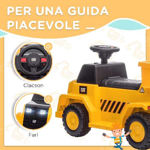 HOMCOM-Camion-Giocattolo-Elettrico-con-Benna-di-Scarico-Fari-e-Suoni-per-Bambini-18-36-Mesi-74.5x36x43.5-cm