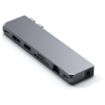 Satechi ST-UCPHMXM replicatore di porte e docking station per notebook 2 x USB 3.2 Gen 2 (3.1 Gen 2) Type-C Grigio