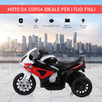 HOMCOM-Moto-Elettrica-per-Bambini-Max.-20kg-con-Licenza-BMW-3-Ruote-Batteria-Ricaricabile-6V-Bianco-Rosso-66x37x44cm