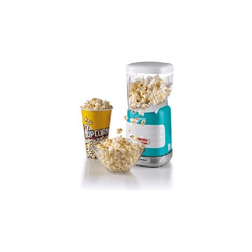 Ariete-2956-Pop-Corn-Party-Time-Macchina-per-Pop-Corn-Scoppia-60gr-di-Mais-per-Pop-Corn-in-2-minuti-con-Aria-Calda-Senza-Grassi-1000-Watt-Azzurro