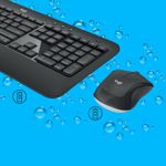 Logitech-Advanced-MK540-tastiera-Mouse-incluso-USB-QWERTZ-Svizzere-Nero-Bianco