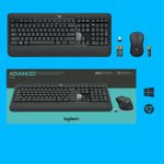 Logitech-Advanced-MK540-tastiera-Mouse-incluso-USB-QWERTZ-Svizzere-Nero-Bianco