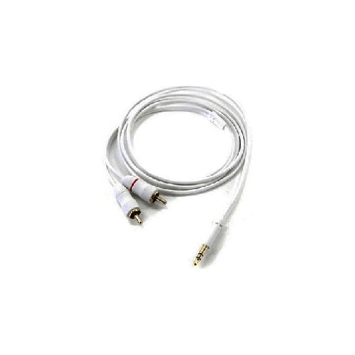 Inakustik-3m-RCA-cavo-audio-2-x-RCA-3.5mm-Bianco