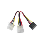 Lindy-SATA-5.25--Power-Adapter-Splitter-Cable-0.15m-Multicolore-015-m
