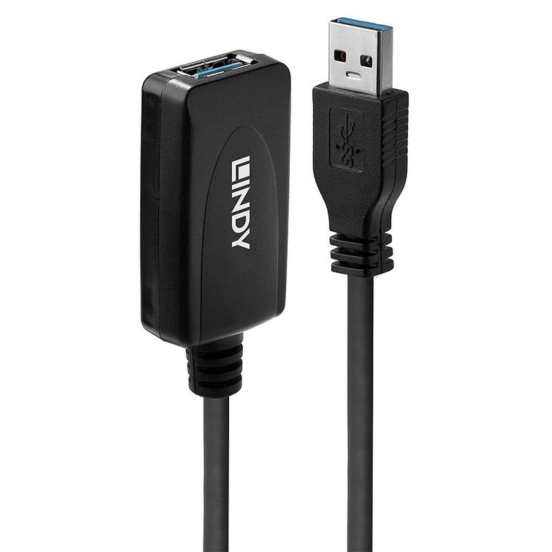 Lindy-5.0m-USB-3.0-M-F-cavo-USB-5-m-USB-A-Maschio-Femmina-Nero