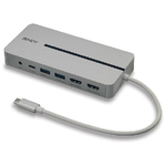 Lindy-43360-replicatore-di-porte-e-docking-station-per-notebook-Cablato-USB-3.2-Gen-1--3.1-Gen-1--Type-C-Argento-Bianco