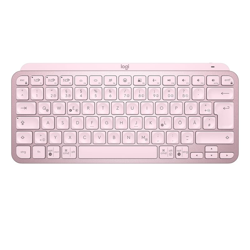 Logitech-MX-Keys-Mini-tastiera-RF-senza-fili--Bluetooth-QWERTY-Inglese-Rosa--MXKEYS-MINI-WRLS-ILLUMINATED-KB---ROSE---US