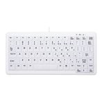 Cherry Hygiene Mini Notebook Style Keyboard Sealed - Corded - QWERTY  - White