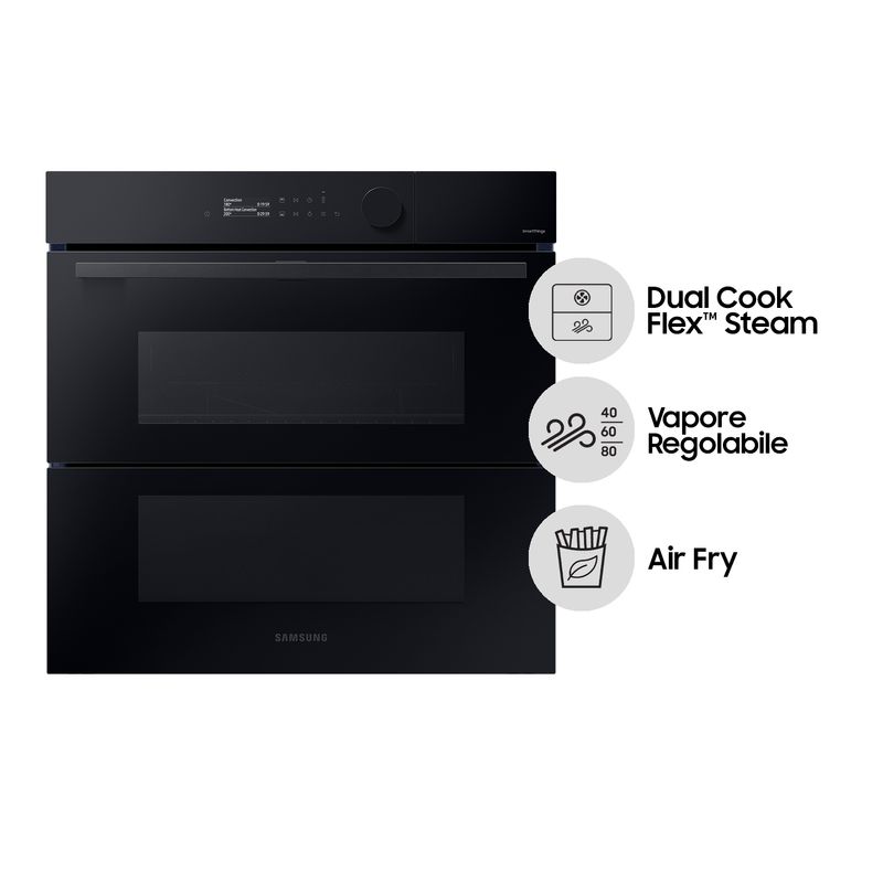 Samsung-NV7B5760WBK-U5-Forno-Elettrico-Multifunzione-da-incasso-a-Vapore-Dual-Cook-Flex-Steam-Classe-energetica-A--40-Programmi-Frittura-ad-Aria-WiFi-595-cm-Nero