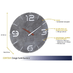 TFA-Dostmann-60.3536.15-wall-table-clock-Parete-Rotondo-Grigio-Bianco