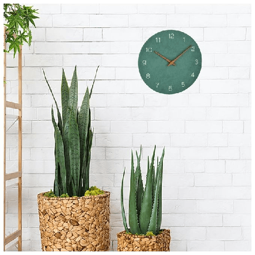 TFA-Dostmann-60.3054.04-wall-table-clock-Parete-Quartz-clock-Cerchio-Verde