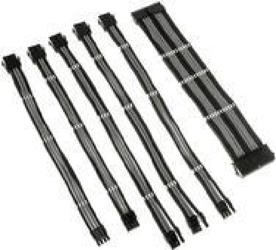 Kolink-COREADEPT-EK-BGR-cavo-di-alimentazione-interno-035-m--Kolink-Core-Adept-Braided-Cable-Extension-Kit---Jet-Black-S