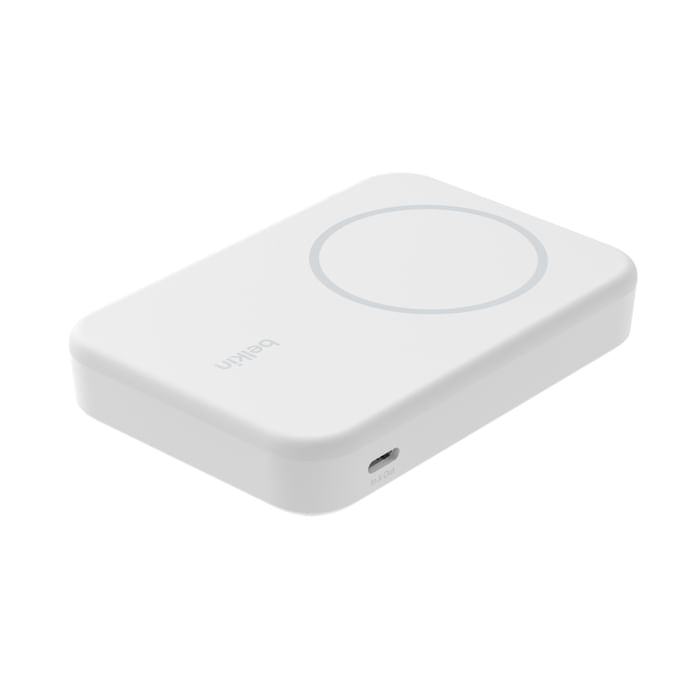 Belkin-BoostCharge-Pro-8000-mAh-Carica-wireless-Bianco--BOOSTCHARGE-PRO-MAGNETISCHE-POW---BANK-WITH-QI2-15W-8K-WHITE-