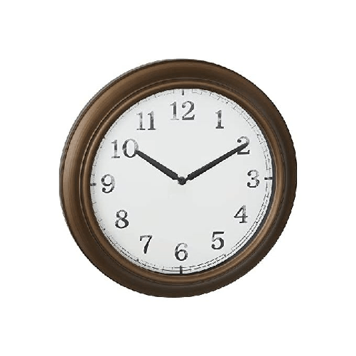 TFA-Dostmann-60.3066.53-wall-table-clock-Parete-Quartz-clock-Rotondo-Ottone