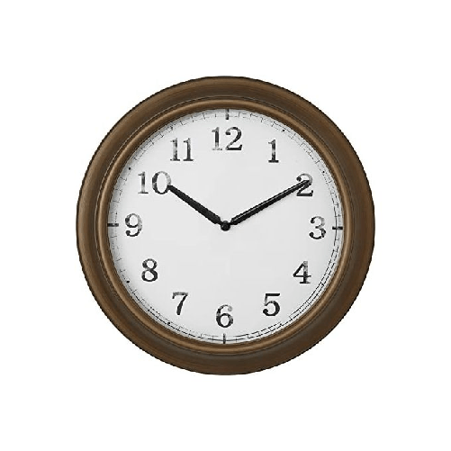 TFA-Dostmann-60.3066.53-wall-table-clock-Parete-Quartz-clock-Rotondo-Ottone