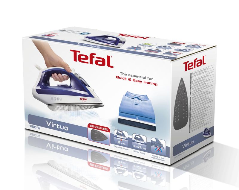 Tefal-Virtuo-FV1711-ferro-da-stiro-Ferro-a-vapore-Durilium-1800-W-Viola-Bianco