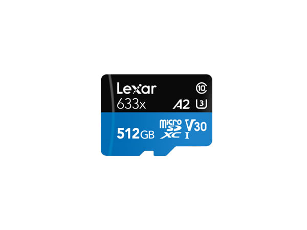 Lexar-633x-512-GB-MicroSDXC-UHS-I-Classe-10--512GB-Lexar-microSDXC-UHS-I-High-Speed-with-Adapter-Class-10-