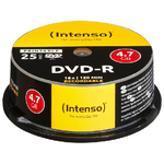 Intenso DVD-R 4.7GB, Printable, 16x 4,7 GB 25 pz