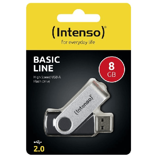 Intenso-Basic-Line-unita--flash-USB-8-GB-USB-tipo-A-2.0-Nero-Argento