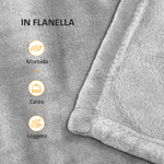 HOMCOM-Coperta-in-Flanella-330-GSM-Reversibile-per-uso-Interno-ed-Esterno-203x152x0.5-cm-Grigio