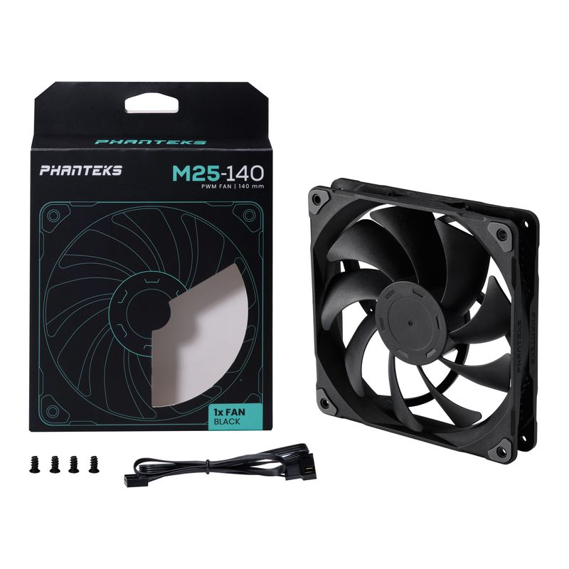 Phanteks-M25-140mm-PWM-High-Airflow-Chassis-Fan---Black