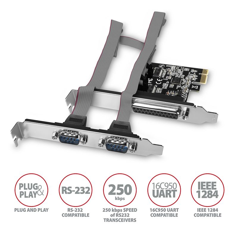 Adattatore-PCIe-PCEA-PSN-con-1-porta-parallela--2-porte-seriali---chipset-ASIX-AX99100