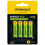 Intenso-HR03-NiMH-Energy-Eco-1000mAh-4er-Blister---Micro--AAA----1.000-mAh-Batteria-ricaricabile-Mini-Stilo-AAA-Nichel-Metallo-Idruro--NiMH-