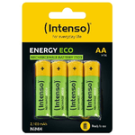 Intenso-HR6-NiMH-Energy-Eco-2100mAh-4er-Blister---Mignon--AA----2.100-mAh-Batteria-ricaricabile-Stilo-AA-Nichel-Metallo-Idruro--NiMH-