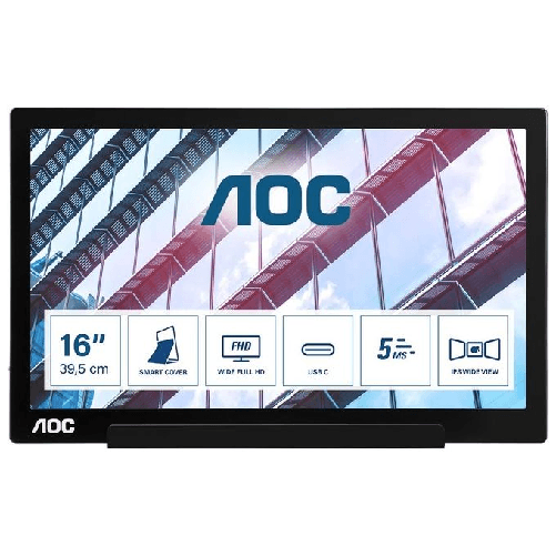 AOC-01-Series-I1601P-Monitor-PC-396-cm--15.6---1920-x-1080-Pixel-Full-HD-LED-Argento-Nero