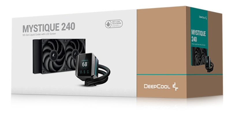 DeepCool-MYSTIQUE-240-Processore-Raffreddatore-di-liquidi-tutto-in-uno-12-cm-Nero-1-pz--DeepCool-Mystique-240-CPU-Cooler