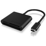 RaidSonic IB-CR301-C3 lettore di schede USB 3.2 Gen 1 (3.1 Gen 1) Type-C Nero