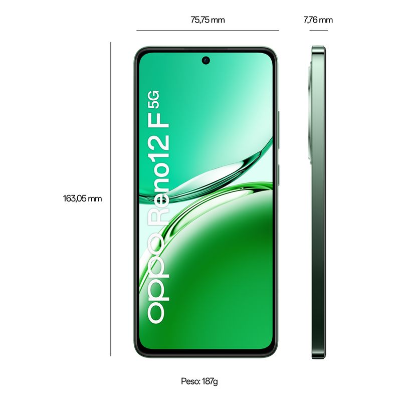 Oppo-Reno12-F-5G-8Gb-256Gb-6.67---Amoled-120Hz-Dual-Sim-Black-Green