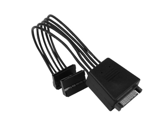 Silverstone-SST-CP06-E2-cavo-di-alimentazione-interno-0194-m--Silverstone-SST-CP06-E2-Flexible-SATA-Power-Cable-2x-Conne