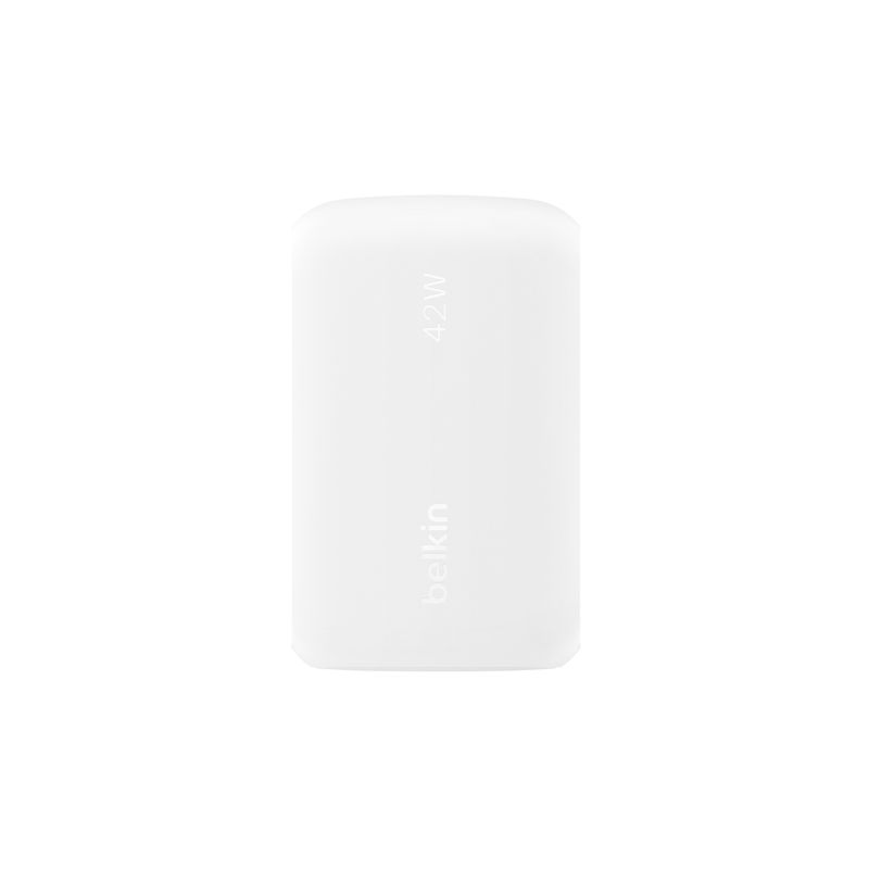 Belkin-WCB009vfWH-Computer-portatile-Smartphone-Tablet-Bianco-AC-Ricarica-rapida-Interno--42W-USB-C-USB-A-DUAL-WCHARGER-