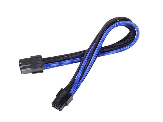 Silverstone-PP07-IDE6BA-025-m--Silverstone-6-pin-PCIe-to-6-pin-PCIe-Cable-25-cm---Black---Blue-