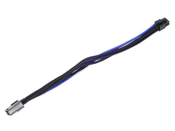 Silverstone-PP07-IDE6BA-025-m--Silverstone-6-pin-PCIe-to-6-pin-PCIe-Cable-25-cm---Black---Blue-