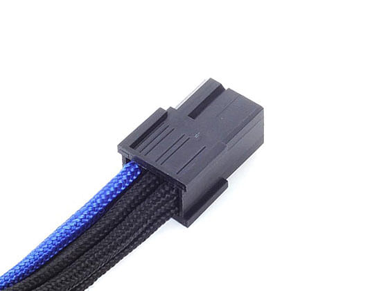 Silverstone-PP07-IDE6BA-025-m--Silverstone-6-pin-PCIe-to-6-pin-PCIe-Cable-25-cm---Black---Blue-