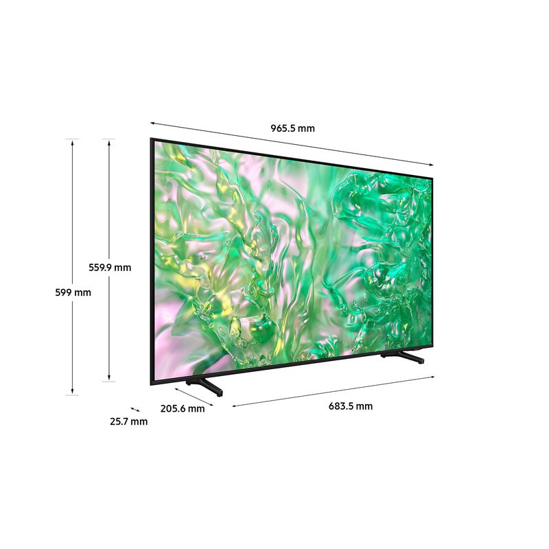 Samsung-UE43DU8070-TV-Crystal-UHD-4K-43-pollici-Smart-TV-Wi-Fi-Nero-2024-Processore-Crystal-4K-Upscaling-AirSlim-Design-OTS-Lite