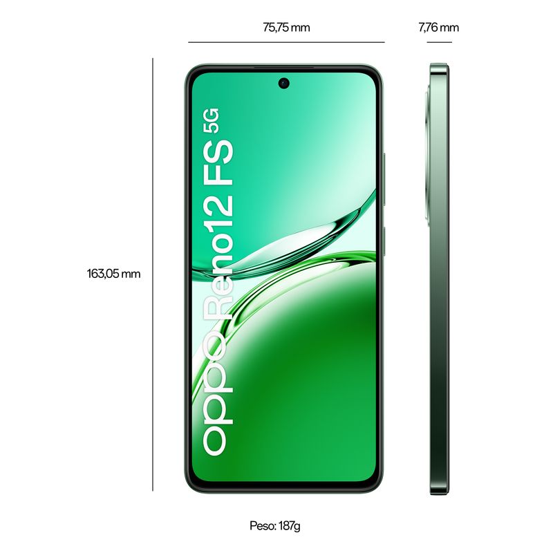 Oppo-Reno12-FS-5G-12Gb-512Gb-6.67---Amoled-120Hz-Dual-Sim-Black-Green