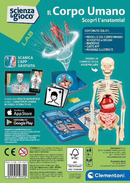 Clementoni-Scienza-Lab-Il-Corpo-Umano-Anatomia-Umana