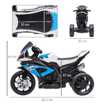 HOMCOM-Moto-per-Bambini-18-60-Mesi-Modello-BMW-HP4-con-Fari-Musica-e-Pedali-in-PP-e-Metallo-82.5x42x54-cm-Blu