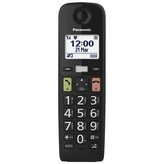 Panasonic-KX-TGU110EXB-telefono-Telefono-DECT-Nero