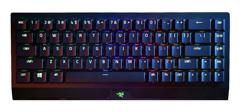 Tastiera-Razer-Blackwidow-V3-Mini-Hyperspeed--interruttore-giallo-meccanico-Bluetooth-24-GHz-USB-layout-tedesco-