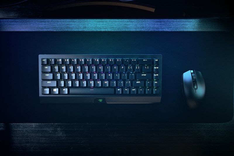 Tastiera-Razer-Blackwidow-V3-Mini-Hyperspeed--interruttore-giallo-meccanico-Bluetooth-24-GHz-USB-layout-tedesco-