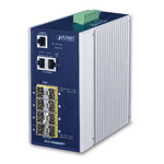 PLANET IGS-10080MFT switch di rete Gestito Gigabit Ethernet (10/100/1000) Blu, Bianco